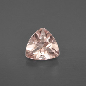 1.30 ct Pink Morganite Gemstone, Morganite Gem in Trillion Facet Shape for Sale.