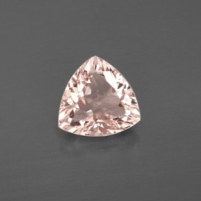 1.44 ct Pink Morganite Gemstone, Morganite Gem in Trillion Facet Shape for Sale.
