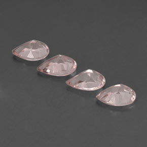 Morganite Gemstone in 9 x 6 mm (calibrated) Size for Sale, Morganite Stone in Light Pink Color