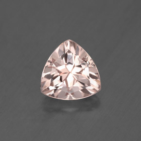 1.55 ct Pink Morganite Gemstone, Morganite Gem in Trillion Facet Shape for Sale.