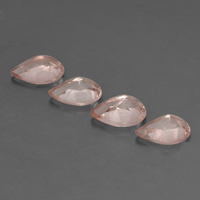 Morganite Gemstone in 9 x 6 mm (calibrated) Size for Sale, Morganite Stone in Light Pink Color