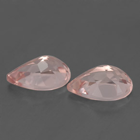 Morganite Gemstone in 10 x 7 mm (calibrated) Size for Sale, Morganite Stone in Light Pink Color