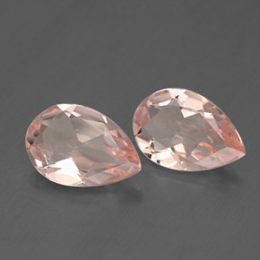 2.93 ct Pink Morganite Stone, Natural Morganite in Pear Facet Shape for Sale