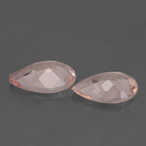 Morganite Gemstone in 10 x 7 mm (calibrated) Size for Sale, Morganite Stone in Light Pink Color