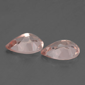 Morganite Gemstone in 10 x 7 mm (calibrated) Size for Sale, Morganite Stone in Light Pink Color