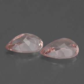 Morganite Gemstone in 10 x 7 mm (calibrated) Size for Sale, Morganite Stone in Light Pink Color