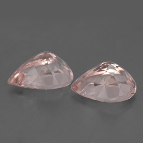 Morganite Gemstone in 10 x 7 mm (calibrated) Size for Sale, Morganite Stone in Light Pink Color