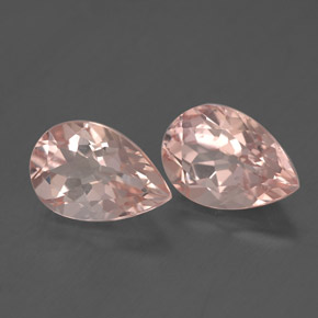 3.83 ct Pink Morganite Stone, Natural Morganite in Pear Facet Shape for Sale