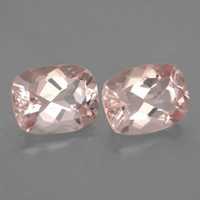 2.94 ct Pink Morganite Stone, Natural Morganite in Cushion-Cut Shape for Sale