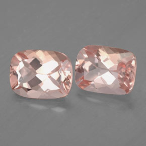 2.95 ct Pink Morganite Stone, Natural Morganite in Cushion-Cut Shape for Sale
