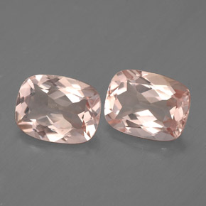 2.38 ct Pink Morganite Stone, Natural Morganite in Cushion-Cut Shape for Sale
