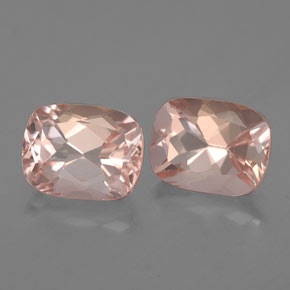 3.23 ct Pink Morganite Stone, Natural Morganite in Cushion-Cut Shape for Sale
