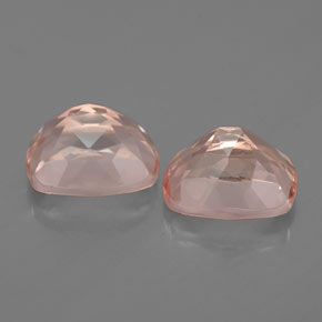 Morganite Gemstone in 8 x 6.2 mm Size for Sale, Morganite Stone in Light Pink Color