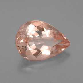 4.93 ct Pink Morganite Stone, Natural Morganite in Pear Facet Shape for Sale