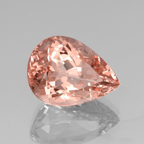 13.03 ct Pink Morganite Stone, Natural Morganite in Pear Facet Shape for Sale