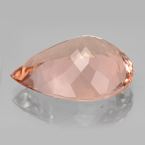 Morganite Gemstone in 20 x 15 mm (calibrated) Size for Sale, Morganite Stone in Salmon Color