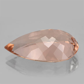 Morganite Gemstone in 22.4 x 13.8 mm Size for Sale, Morganite Stone in Salmon Color