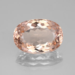 4.47 ct Pink Morganite Gemstone, Morganite Gem in Oval Facet Shape for Sale.
