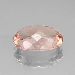 Morganite Gemstone in 13.2 x 9.2 mm Size for Sale, Morganite Stone in Salmon Color