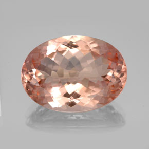 10.92 ct Pink Morganite Gemstone, Morganite Gem in Oval Facet Shape for Sale.