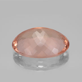 Morganite Gemstone in 18 x 13 mm (calibrated) Size for Sale, Morganite Stone in Salmon Color