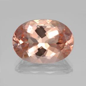 10.55 ct Pink Morganite Gemstone, Morganite Gem in Oval Facet Shape for Sale.