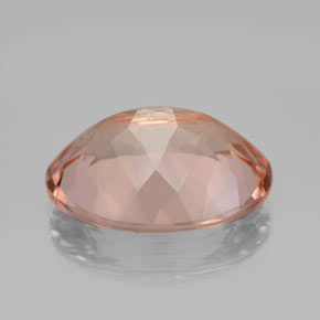 Morganite Gemstone in 18 x 13 mm (calibrated) Size for Sale, Morganite Stone in Salmon Color