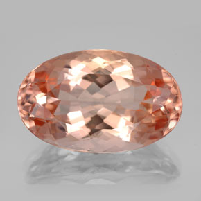 13.26 ct Pink Morganite Gemstone, Morganite Gem in Oval Facet Shape for Sale.
