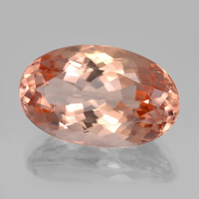 13.26 ct Pink Morganite Stone, Natural Morganite in Oval Facet Shape for Sale