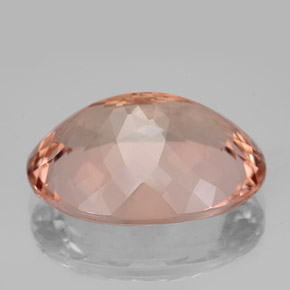 Morganite Gemstone in 20 x 15 mm (calibrated) Size for Sale, Morganite Stone in Salmon Color