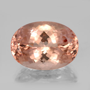 13.30 ct Pink Morganite Gemstone, Morganite Gem in Oval Facet Shape for Sale.