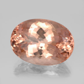 13.30 ct Pink Morganite Stone, Natural Morganite in Oval Facet Shape for Sale