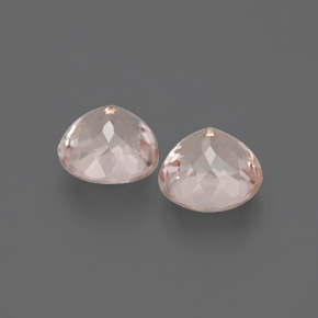 Morganite Gemstone in 5.5 mm Size for Sale, Morganite Stone in Salmon Pink Color
