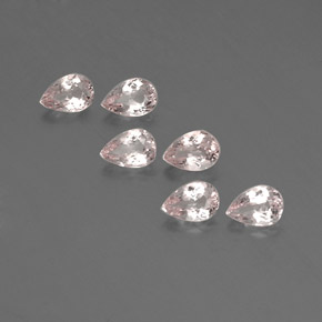 2.14 ct Pink Morganite Gemstone, Morganite Gem in Pear Facet Shape for Sale.