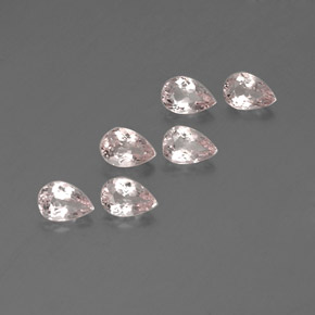 2.14 ct Pink Morganite Stone, Natural Morganite in Pear Facet Shape for Sale
