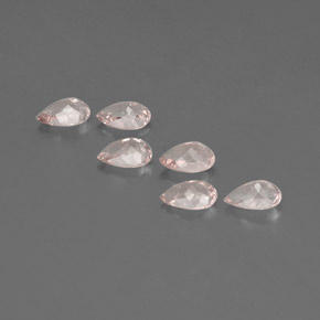 Morganite Gemstone in 6 x 4 mm (calibrated) Size for Sale, Morganite Stone in Light Pink Color