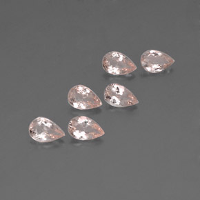 1.89 ct Pink Morganite Stone, Natural Morganite in Pear Facet Shape for Sale