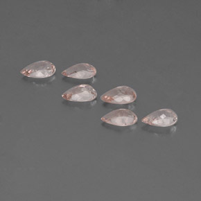 Morganite Gemstone in 5.9 x 3.9 mm Size for Sale, Morganite Stone in Light Pink Color