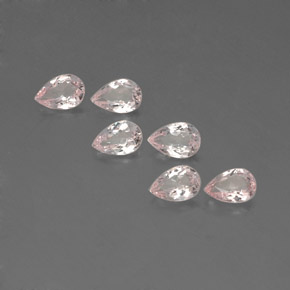 1.90 ct Pink Morganite Gemstone, Morganite Gem in Pear Facet Shape for Sale.