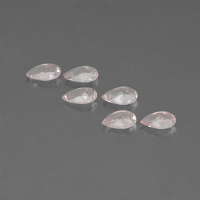 Morganite Gemstone in 6 x 4 mm (calibrated) Size for Sale, Morganite Stone in Light Pink Color