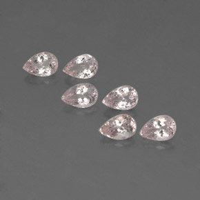 2.48 ct Pink Morganite Gemstone, Morganite Gem in Pear Facet Shape for Sale.