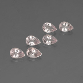 2.48 ct Pink Morganite Stone, Natural Morganite in Pear Facet Shape for Sale