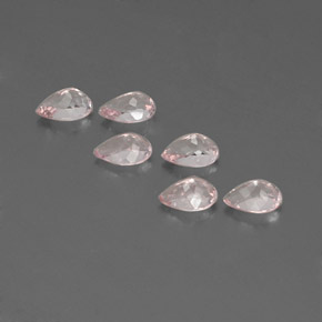 Morganite Gemstone in 6 x 4 mm (calibrated) Size for Sale, Morganite Stone in Light Pink Color