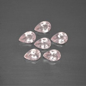 2.00 ct Pink Morganite Gemstone, Morganite Gem in Pear Facet Shape for Sale.