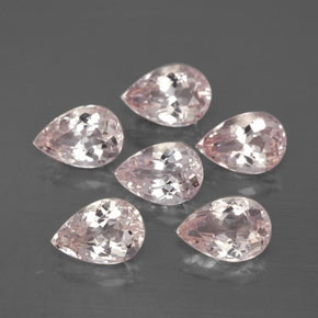 2.27 ct Pink Morganite Stone, Natural Morganite in Pear Facet Shape for Sale