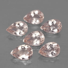2.23 ct Pink Morganite Stone, Natural Morganite in Pear Facet Shape for Sale