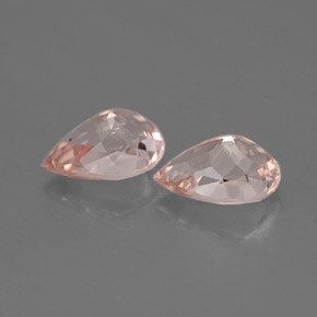 Morganite Gemstone in 7 x 5 mm (calibrated) Size for Sale, Morganite Stone in Salmon Pink Color
