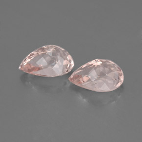 Morganite Gemstone in 7 x 5 mm (calibrated) Size for Sale, Morganite Stone in Salmon Pink Color