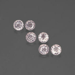 2.29 ct Pink Morganite Gemstone, Morganite Gem in Round Facet Shape for Sale.