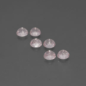 Morganite Gemstone in 4.6 mm Size for Sale, Morganite Stone in Light Pink Color